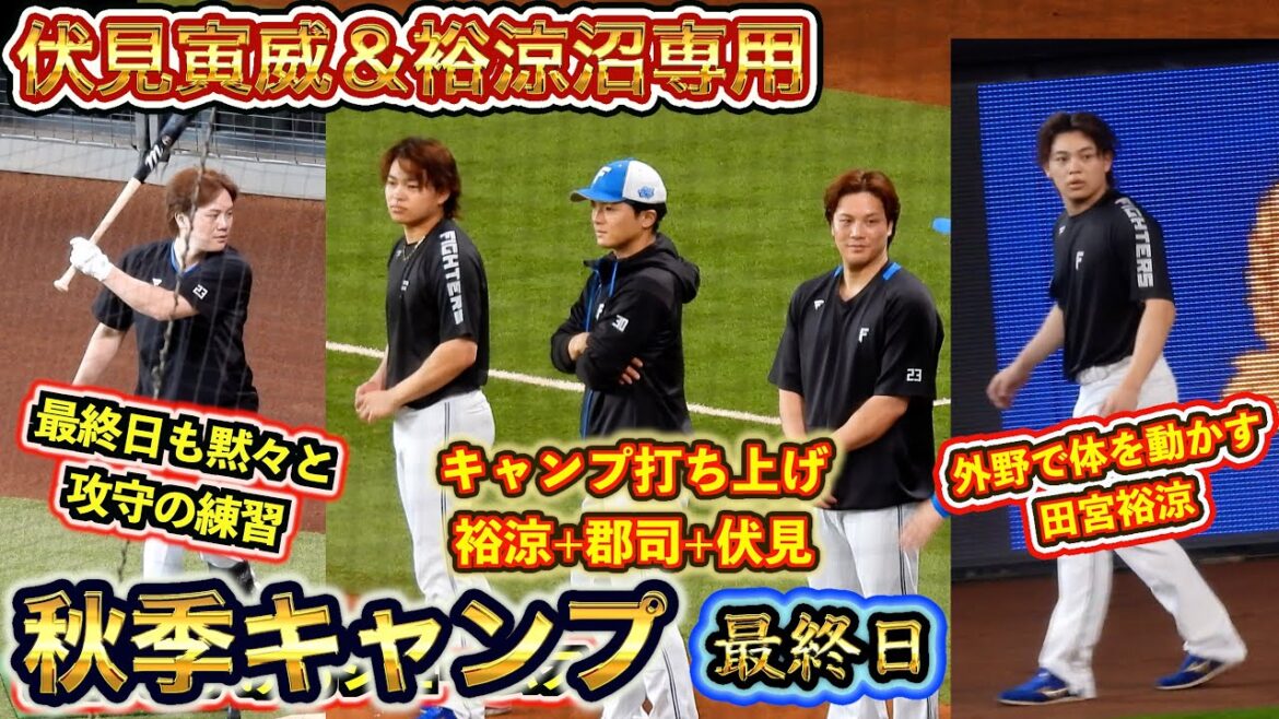 【20241110】キャンプ最終日　寅威＆裕涼沼（寅威守備＆打撃練習+ゆあアップ）