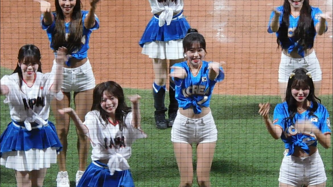 【チアも日韓交流】ファイターズガールと韓国チアによるコラボパフォーマンス 【チアも日韓交流】ファイターズガールと韓国チアによるコラボパフォーマンス