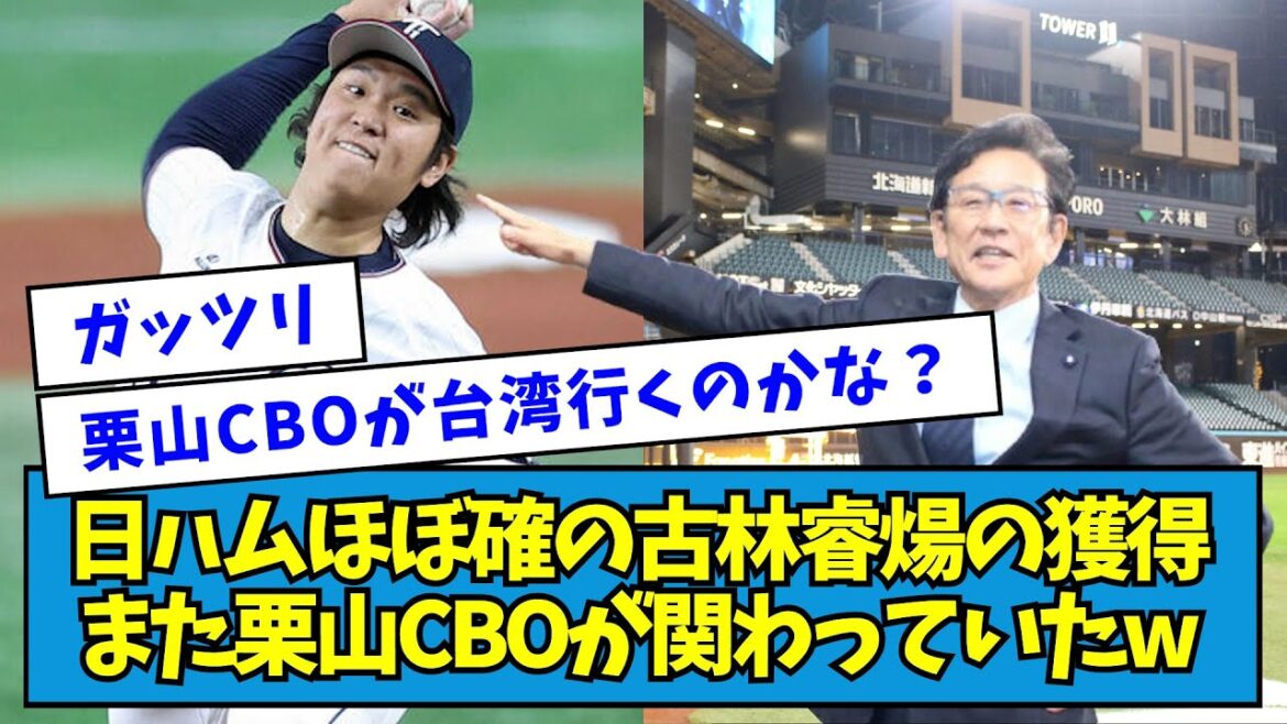 【さすが】台湾投手・古林の獲得、また栗山CBOがガッツリ関わっていたwwwww【なんJ反応】