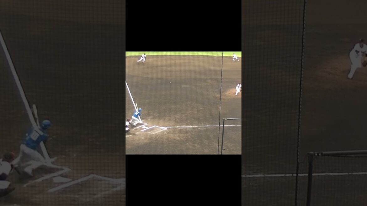 #清水優心 がレフトへヒットを放つ（2024年4月18日  読売ジャイアンツ対 日本ハムファイターズ 2軍）