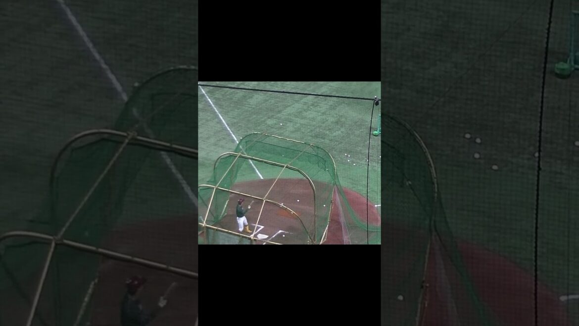 【楽天】山田遥風のフリーバッティング＜読売ジャイアンツ対 楽天イーグルス 2024年3月22日 試合前＞