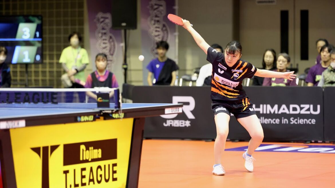 京都カグヤライズ vs トップおとめピンポンズ名古屋 ノジマTリーグ2024-2025 2024年11月3日 山科地域体育館【卓球 Tリーグ公式】