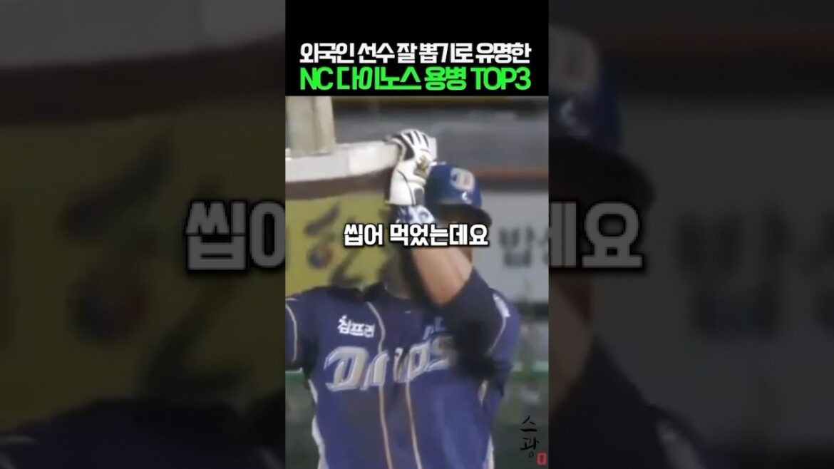 외국인 선수 잘 뽑기로 유명한 NC 다이노스 용병 TOP3