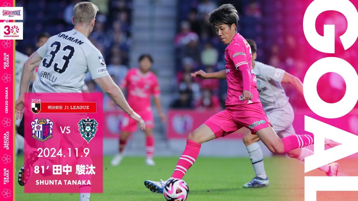 【GOALハイライト】81’ 田中駿汰（2024明治安田J1リーグ 第36節）