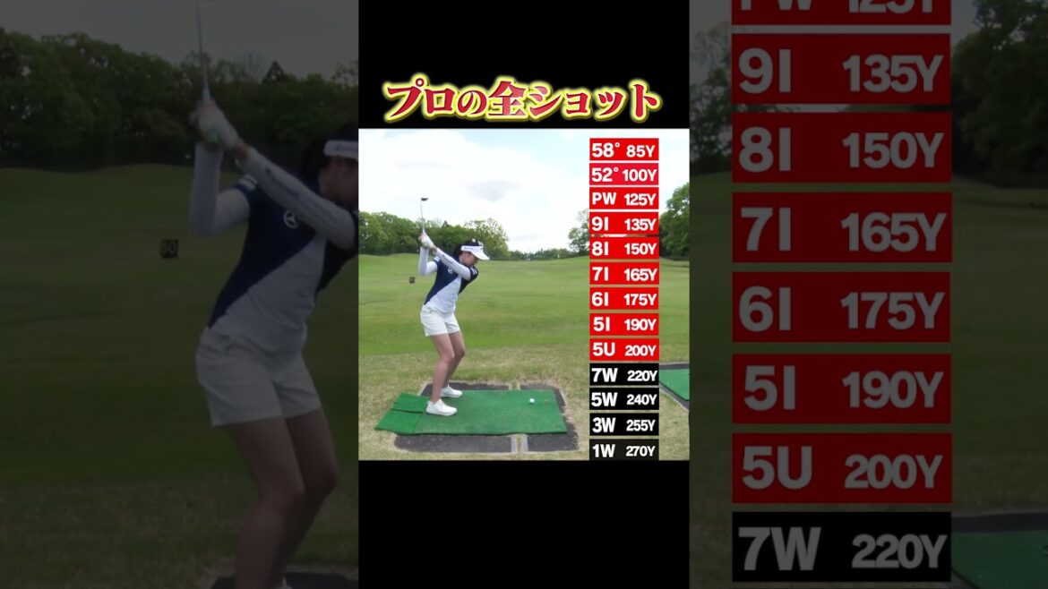 【三浦桃香プロ】番手別の飛距離全部見せます!! #shorts #golf #golfswing #proplayer #golfer 【三浦桃香プロ】番手別の飛距離全部見せます!! #shorts #golf #golfswing #proplayer #golfer