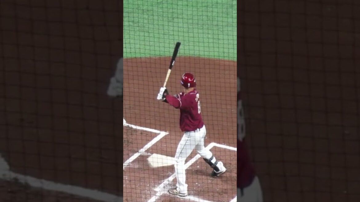 【楽天】辰己涼介（2024）のバッティングフォーム＜読売ジャイアンツ対 楽天イーグルス 2024年3月22日＞ #辰己涼介