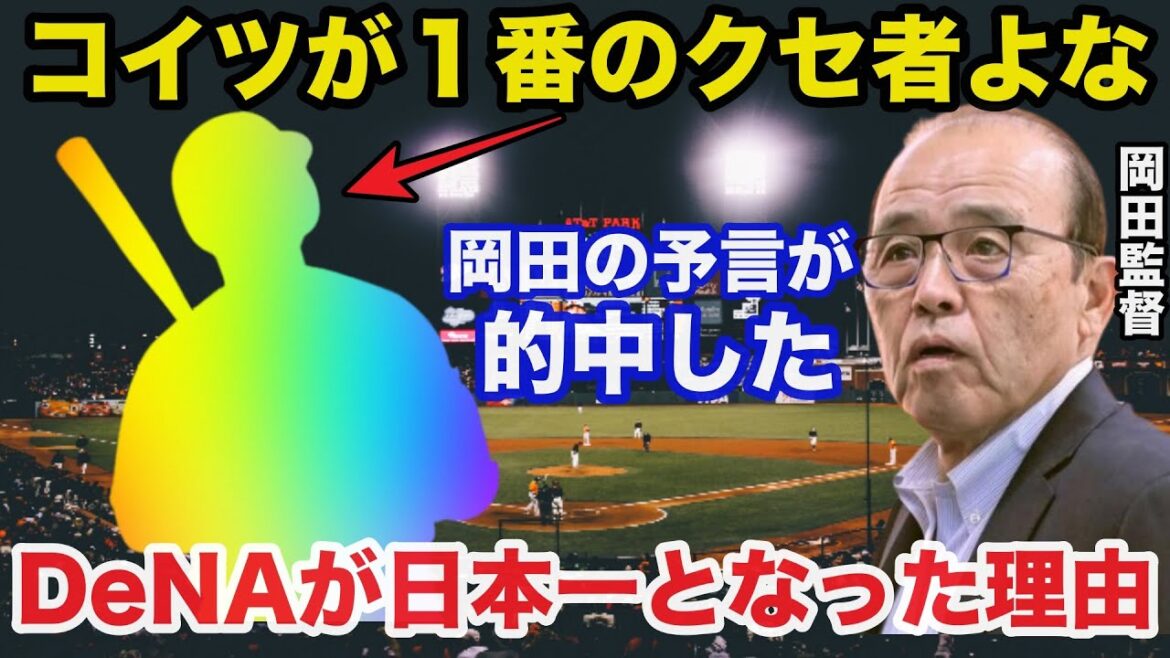 岡田監督「アイツは野球を知ってる天才」阪神.岡田監督のの予言が的中した横浜DeNAが日本一になれた理由に驚きを隠せない【プロ野球】