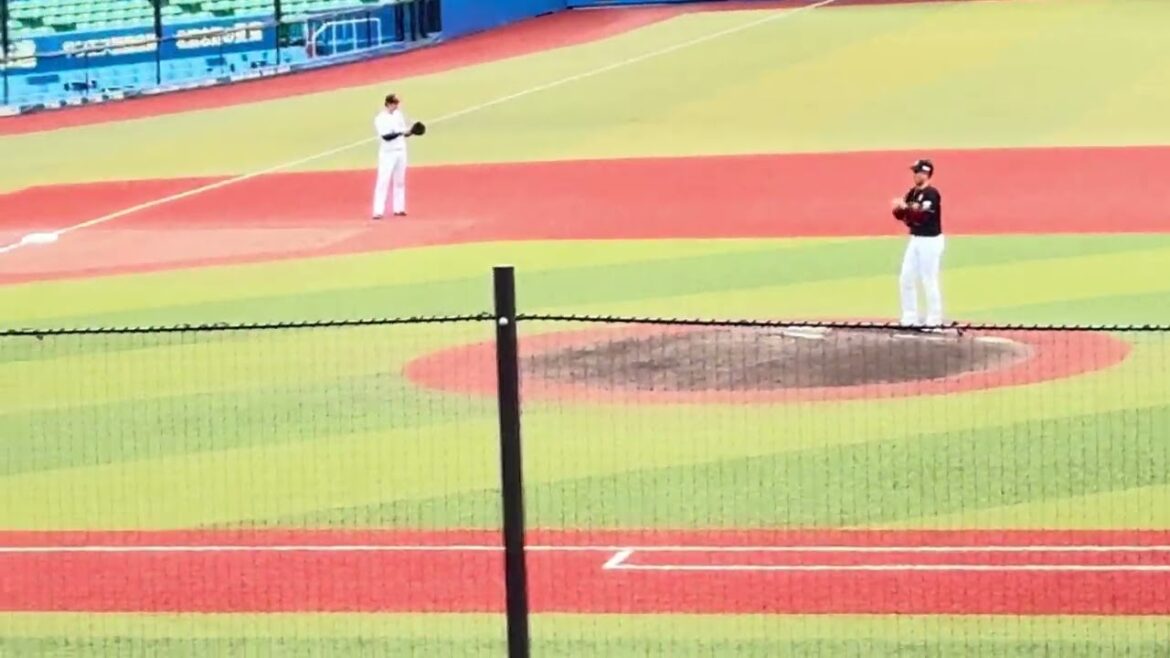 高田孝一 村川 曽根12球団合同トライアウト シート打撃『投手: 元楽天・高田孝一  打者: 元DeNA・村川凪 & 元広島・曽根海成 』