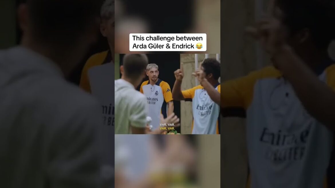 Duelazo entre ARDA GÜLER y ENDRICK 😂 (via @Real Madrid C.F.) #shorts | ESPN Deportes