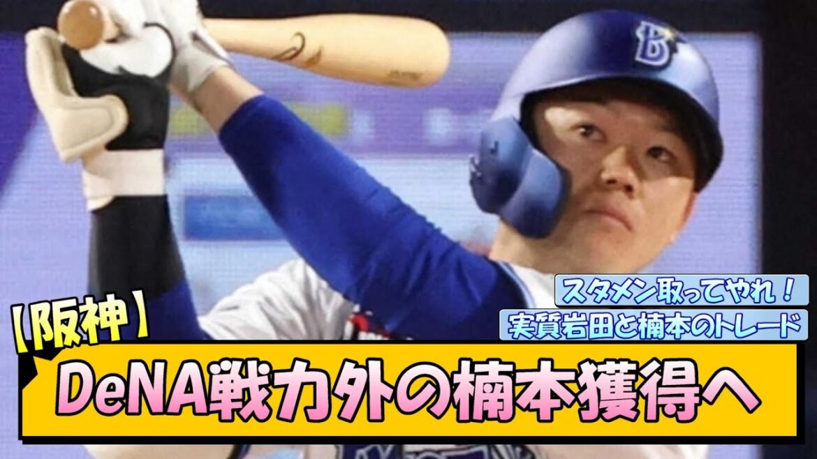 【阪神】DeNA戦力外の楠本獲得へ【なんJ/2ch/5ch/ネット 反応 まとめ/阪神タイガース/藤川球児】