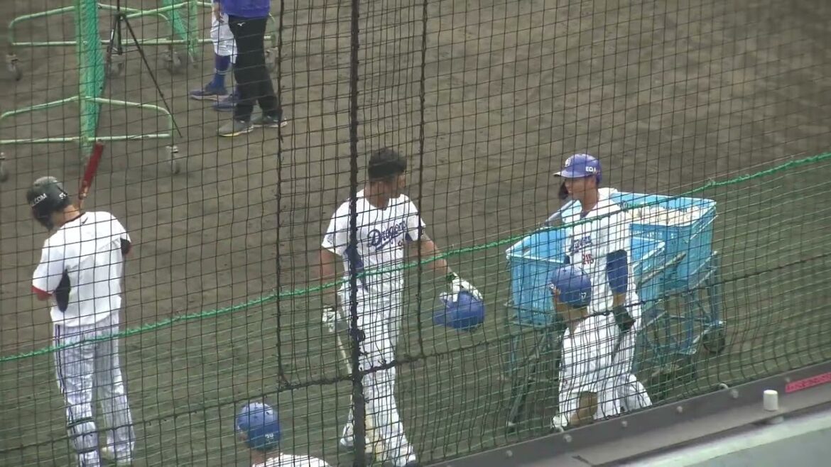 【中日ドラゴンズ ナゴヤ球場 秋季キャンプ 2024】加藤竜馬選手 打撃練習(シートバッティング) 2024/11/10