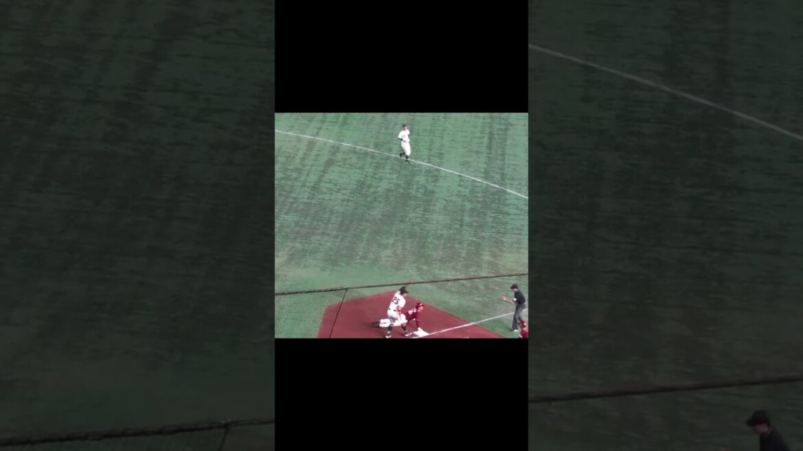 【投手は松井颯】村林一輝 逆をつかれ牽制死の瞬間＜読売ジャイアンツ対 楽天イーグルス 2024年3月22日＞ #村林一輝