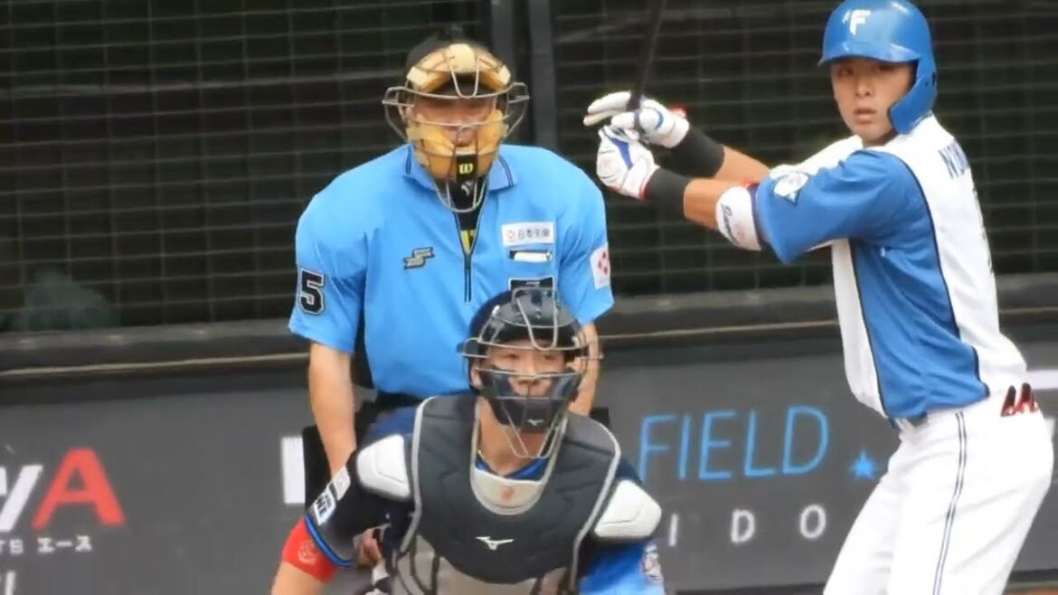 タイミングが合いつつあるがイマイチ弾き返せない野村佑希　ドラ1武内との対決　北海道日本ハムファイターズ　エスコンフィールド北海道