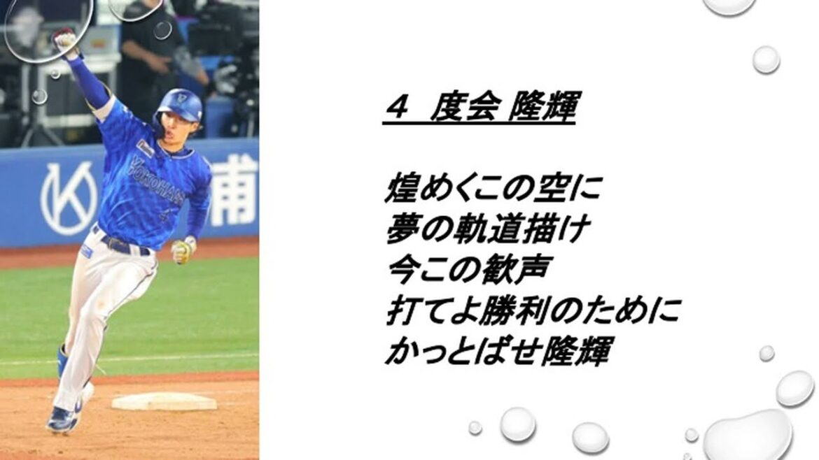 【スタメン推移】横浜DeNAベイスターズ２０２４　時期別１−９応援歌メドレー