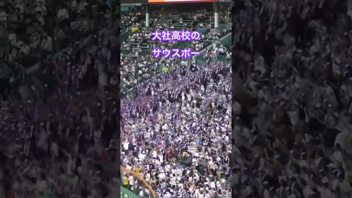 一斉に立ち上がる応援#shorts #大社 #サウスポー#甲子園 #応援歌 #高校野球応援