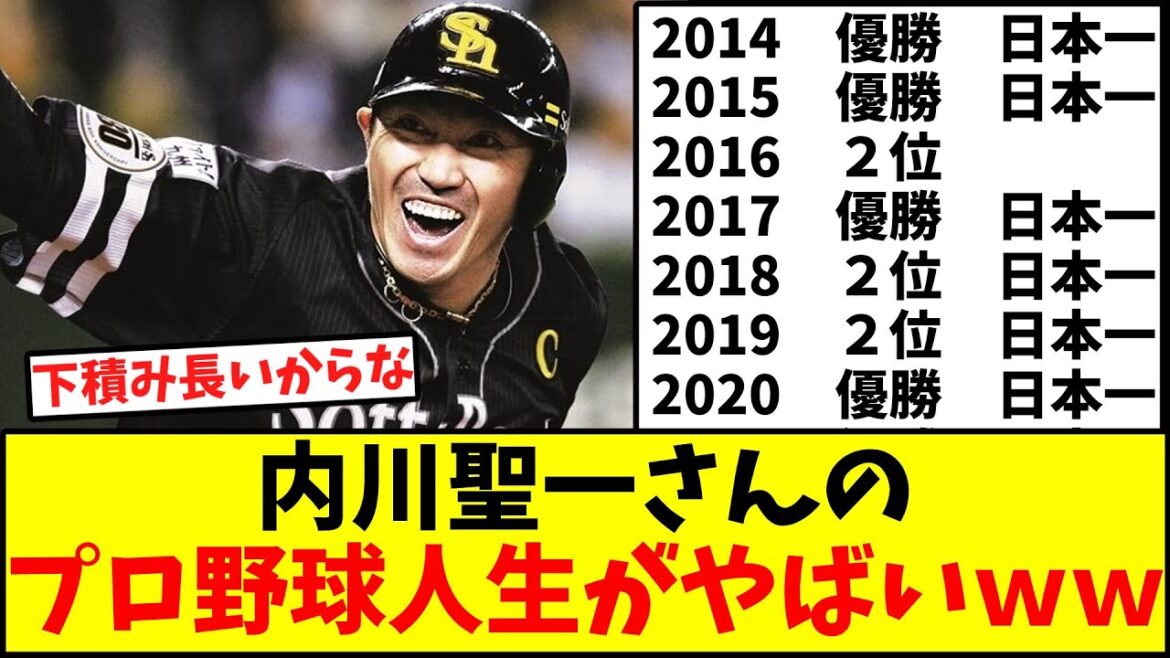 内川聖一さんのプロ野球人生wwwwwwwwwwww 内川聖一さんのプロ野球人生wwwwwwwwwwww