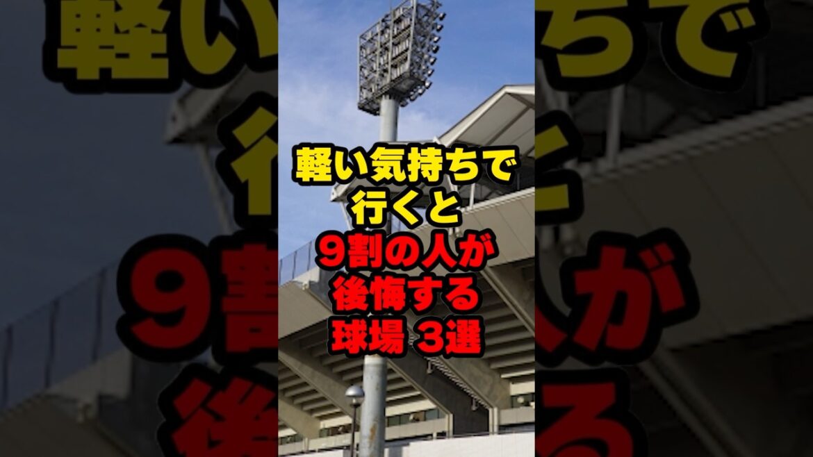 軽い気持ちで行くと9割の人が後悔する球場3選#野球 #野球雑学 #広島