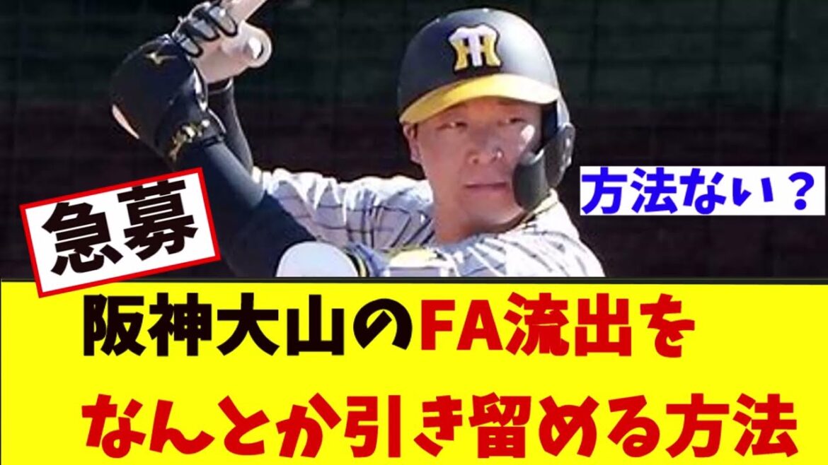 【急募】阪神大山のFA流出を引き留める方法wwwww#プロ野球