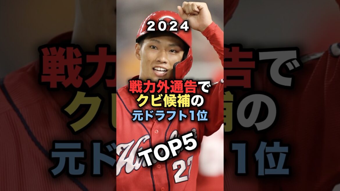 戦力外通告でクビ候補の元ドラフト1位TOP5 #プロ野球 #中村奨成 #野球解説　#高橋優貴　#風間球打