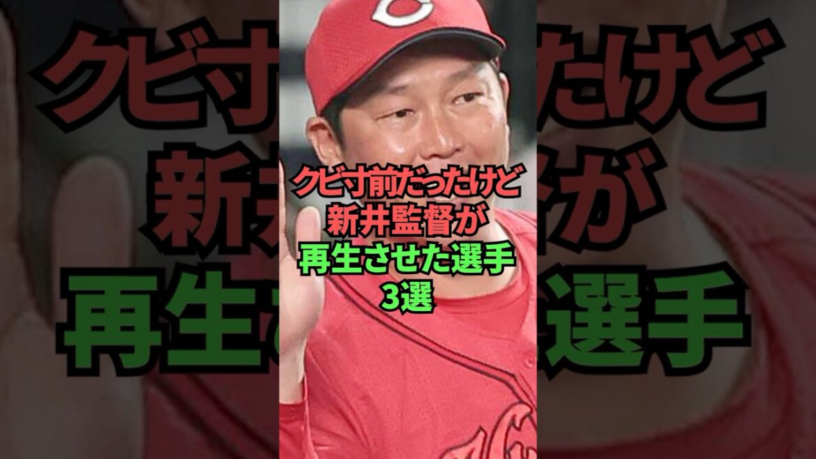 クビ寸前だったけど新井監督が再生させた選手3選