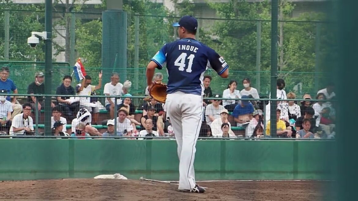 2023.07.15 千葉ロッテ-埼玉西武(ロッテ浦和) 井上広輝 投球シーン