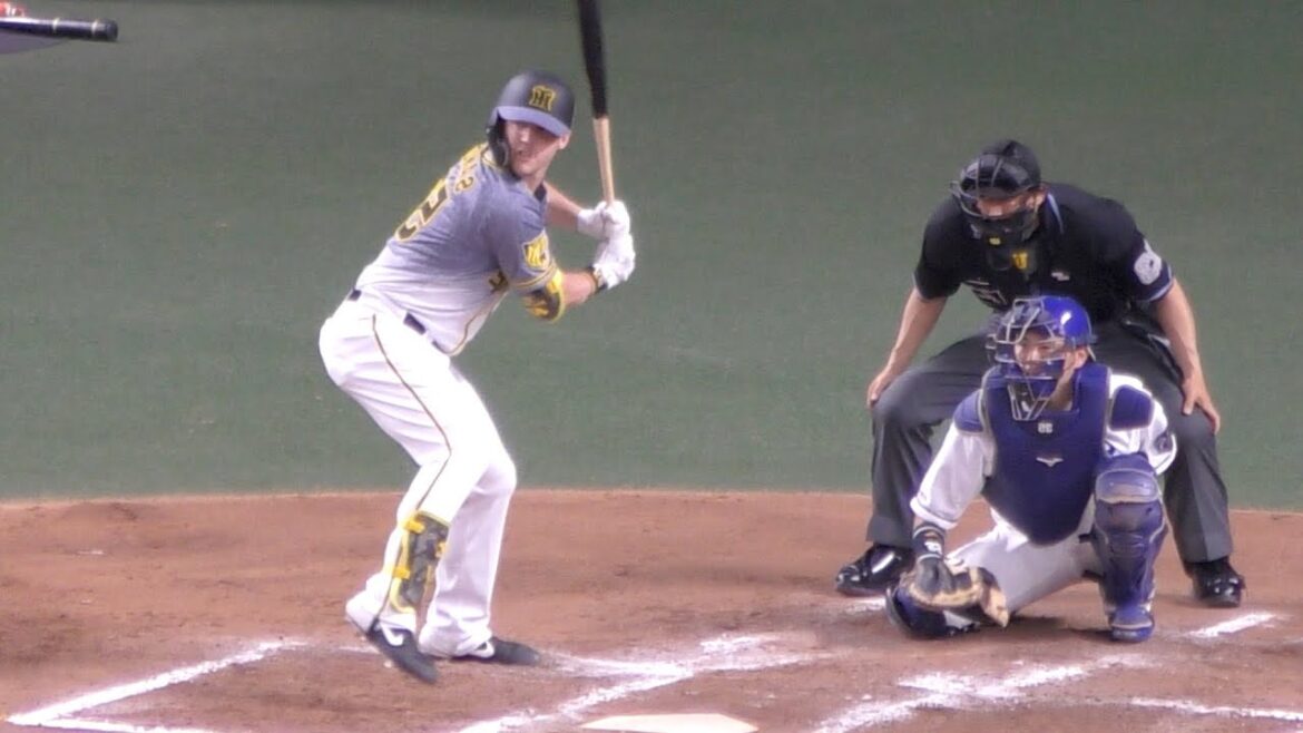 左打者のサンズをスローモーションでじっくり見る【阪神タイガース 2021年 プロ野球】