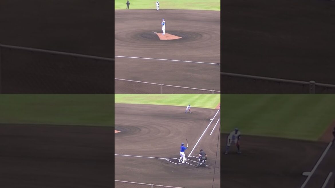 ベイ蛯名達夫を三振にとるバーヘイゲン（2024年4月23日 日本ハムファイターズ対 横浜DeNAベイスターズ 2軍）