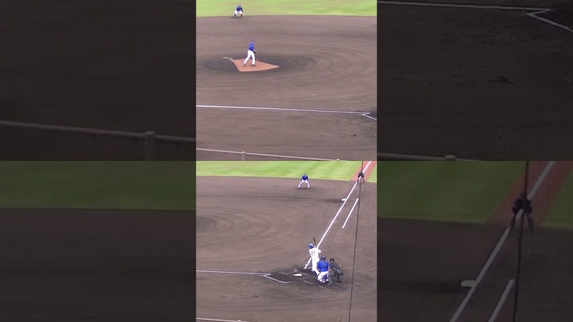 DeNA石田祐太郎が古川裕大を空振り三振（2024年4月23日 日本ハムファイターズ対 横浜DeNAベイスターズ 2軍）