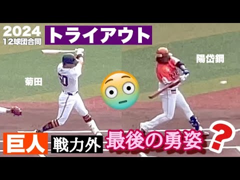 【トライアウト 2024】巨人から参加した打者(菊田、陽岱鋼ほか) 【トライアウト 2024】巨人から参加した打者(菊田、陽岱鋼ほか)