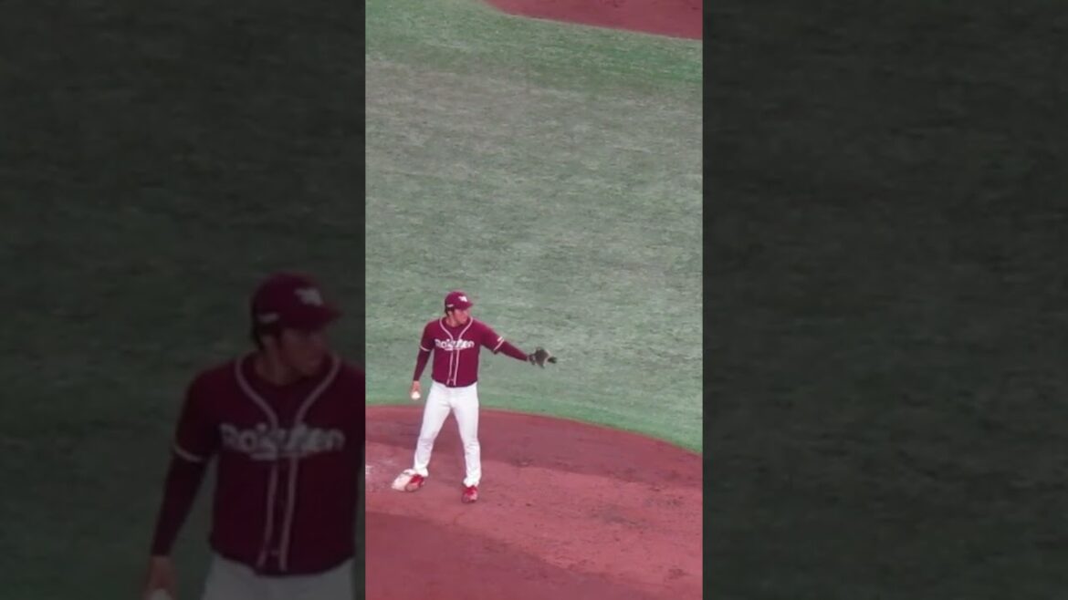 【楽天】清宮 虎多朗のピッチングフォーム＜読売ジャイアンツ対 楽天イーグルス 2024年3月23日＞ #清宮虎多朗