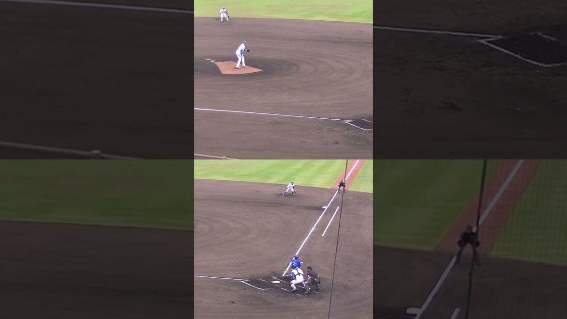 森敬斗を三振にとるバーヘイゲンのピッチング（2024年4月23日 日本ハムファイターズ対 横浜DeNAベイスターズ 2軍）