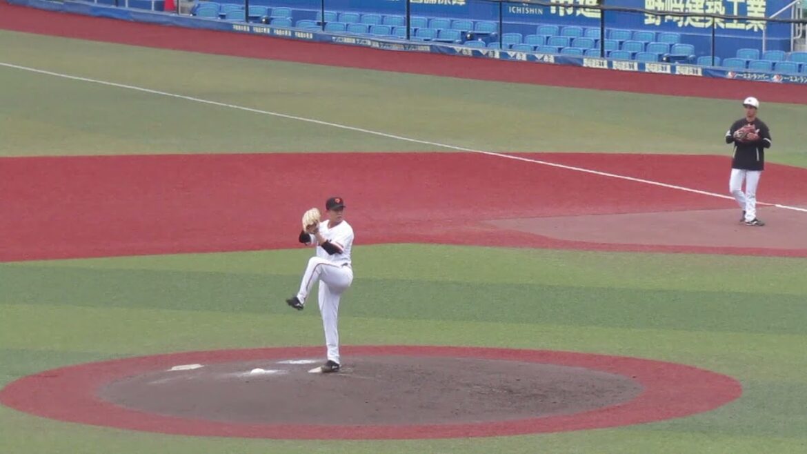 巨人 笠島尚樹の投球フォーム（2024年11月14日 プロ野球合同トライアウト ）