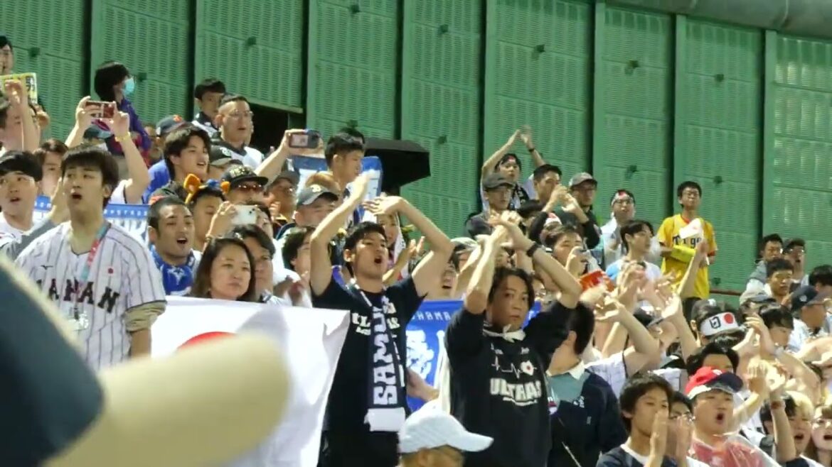 2024.11.17 世界野球プレミア12　桑原将志選手応援風景　天母