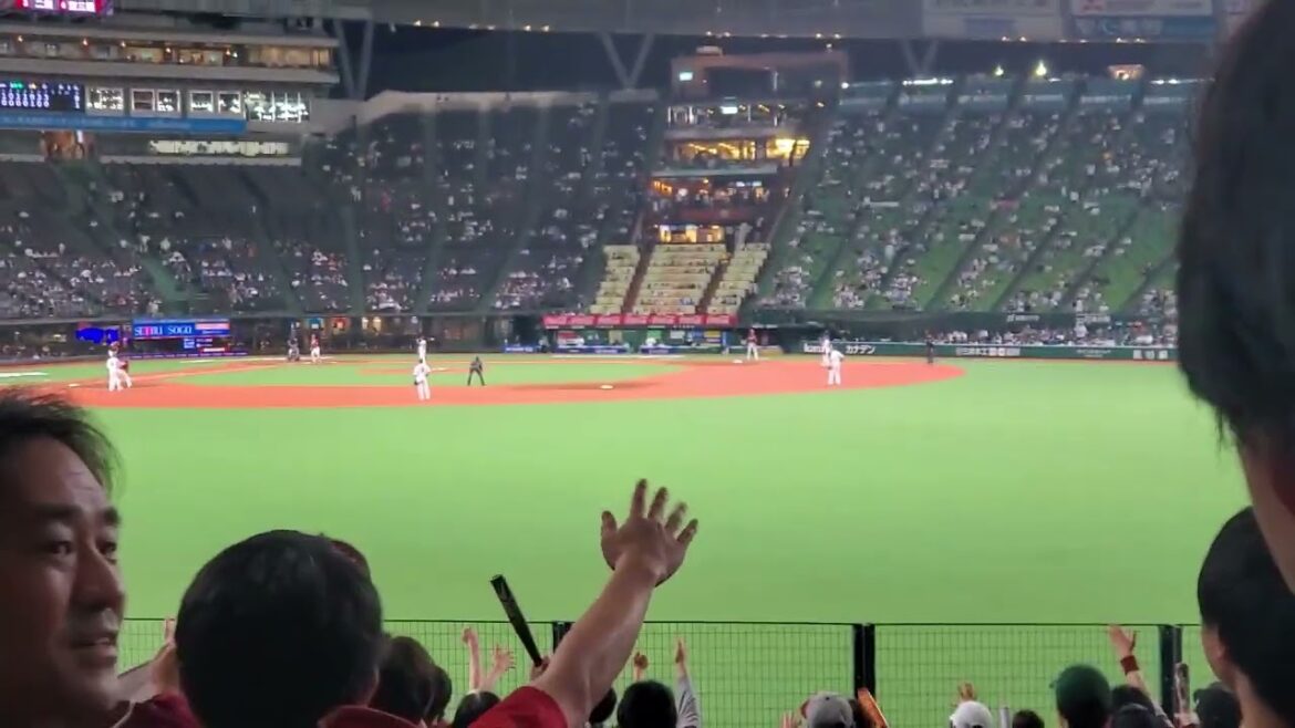 20240510　再び流れる！　打者は太田光で【共通テーマ1】　8回表　東北楽天ｺﾞｰﾙﾃﾞﾝｲｰｸﾞﾙｽ@ﾍﾞﾙｰﾅﾄﾞｰﾑ･外野ﾗｲﾄ 西武ﾄﾞｰﾑ
