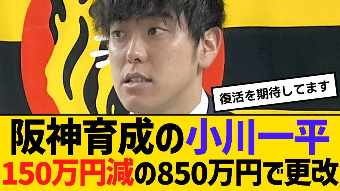 阪神育成の小川一平、150万円減の850万円で更改 【ネットの反応】【反応集】 阪神育成の小川一平、150万円減の850万円で更改 【ネットの反応】【反応集】