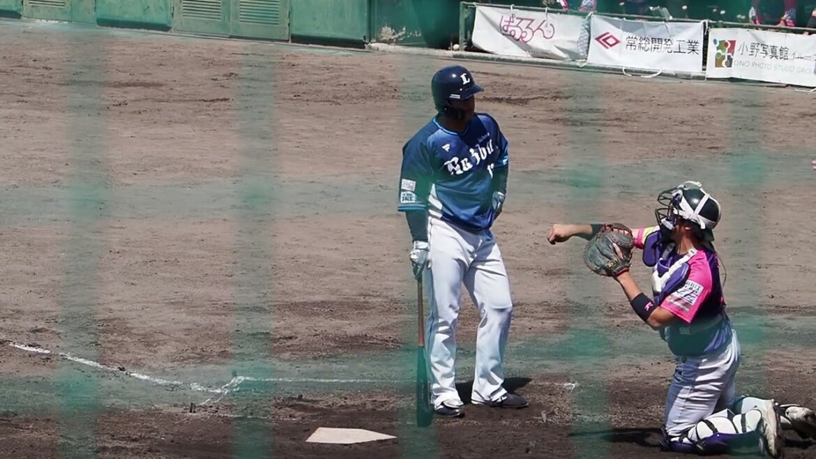 2024.05.04 BC茨城-埼玉西武(ヨシダスタジアム) 仲三河優太 打席シーン