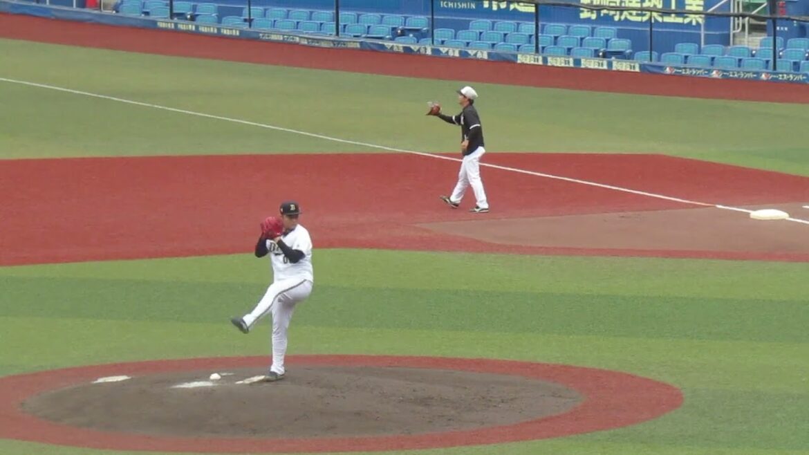 オリックス中田惟斗の投球フォーム（2024年11月14日 プロ野球合同トライアウト ）