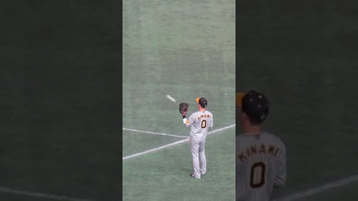 【阪神】木浪聖也のキャッチボール＜巨人 対 阪神  2024年3月30日＞