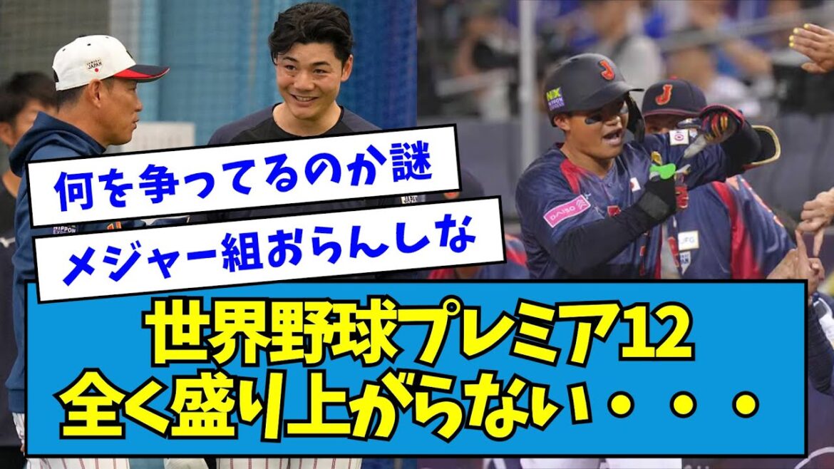 【悲報】世界野球プレミア12、全く盛り上がらない・・・【なんJ反応】 【悲報】世界野球プレミア12、全く盛り上がらない・・・【なんJ反応】
