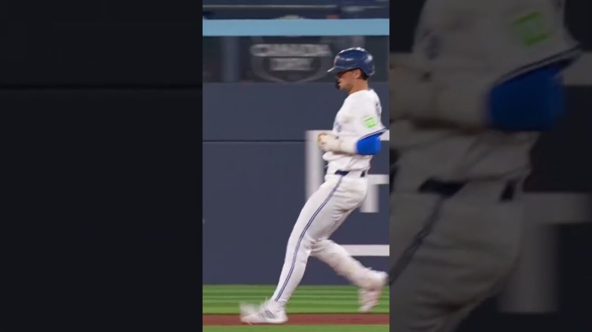 Cavan Biggio blasts a double off Luis Castillo #mlb #baseball #shorts