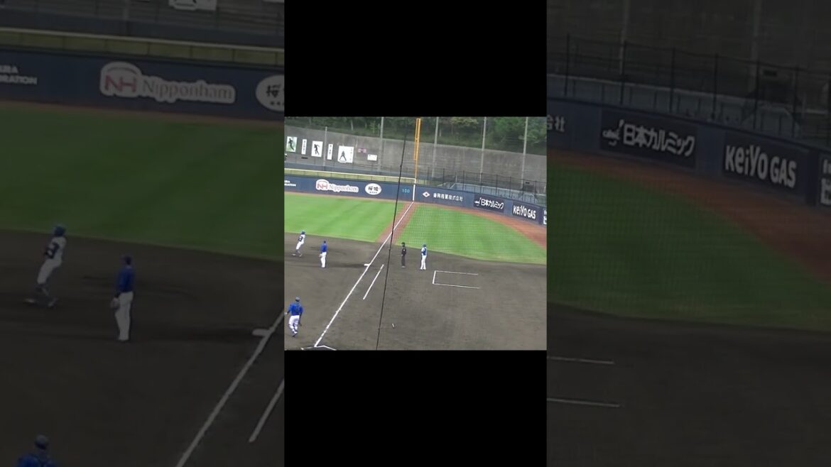 ファイターズ代打 水谷瞬がヒット（2024年4月23日 日本ハムファイターズ対 横浜DeNAベイスターズ 2軍）