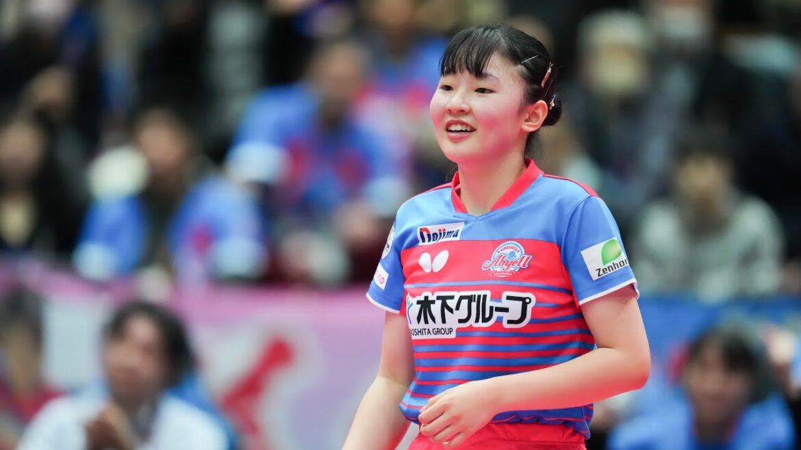 張本美和 vs 橋本帆乃香 TBESTGAME 木下アビエル神奈川 vs 日本ペイントマレッツ ノジマTリーグ2023-2024 2024年1月6日 大田区総合体育館【卓球Tリーグ公式】