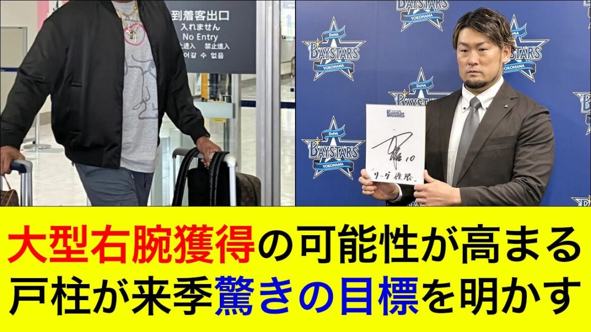 【ソフトバンク撤退で…】大型右腕獲得の可能性が高まる。戸柱が来季の驚きの目標を明かす【横浜DeNAベイスターズ】 【ソフトバンク撤退で…】大型右腕獲得の可能性が高まる。戸柱が来季の驚きの目標を明かす【横浜DeNAベイスターズ】
