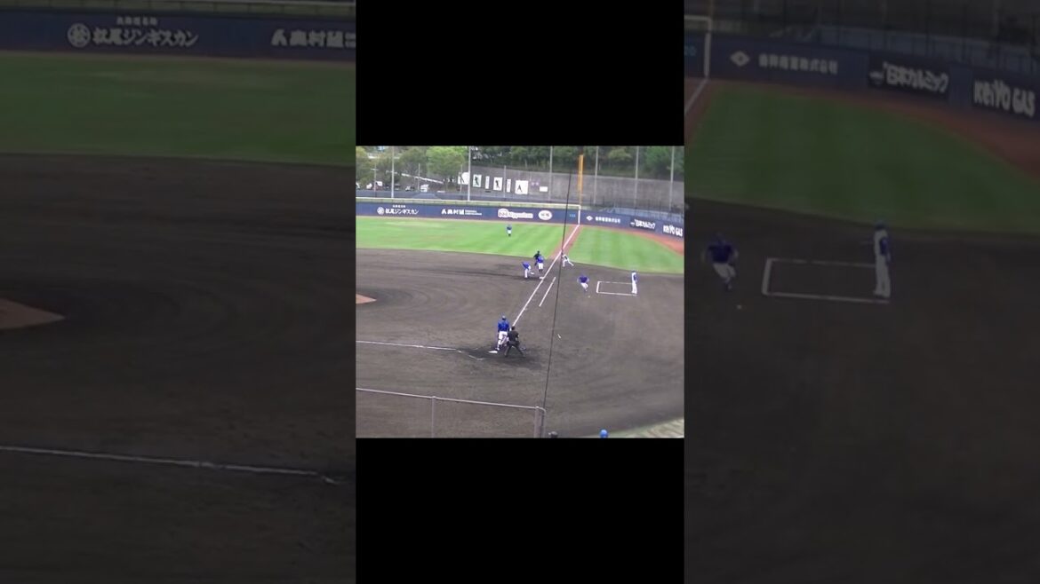 福田光輝を併殺打に打ち取ったかと思いきや〜三浦銀二（2024年4月23日 日本ハムファイターズ対 横浜DeNAベイスターズ 2軍）