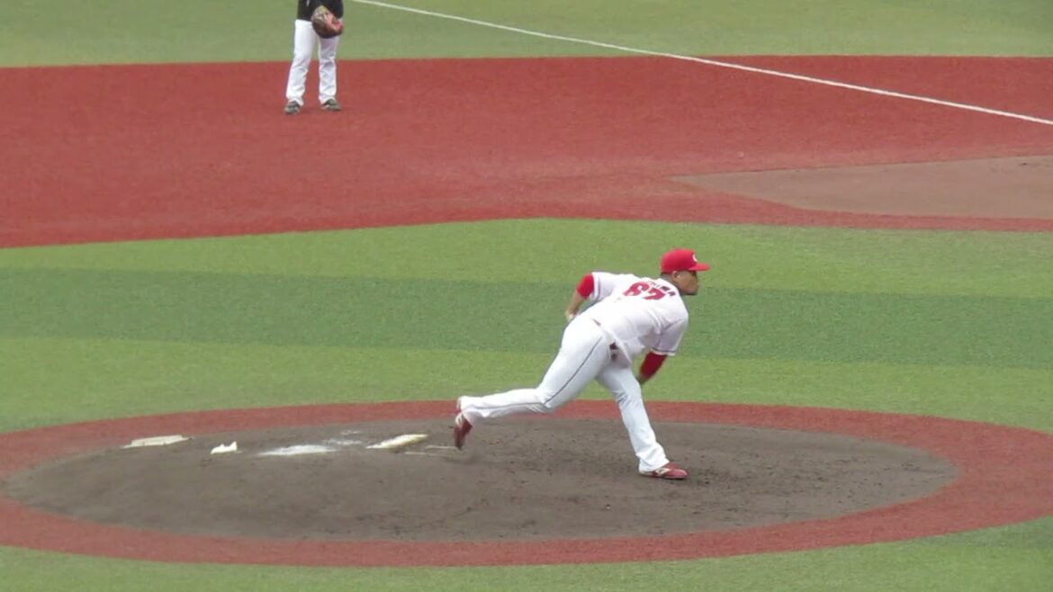 広島 内間拓馬の投球フォーム（2024年11月14日 プロ野球合同トライアウト ）