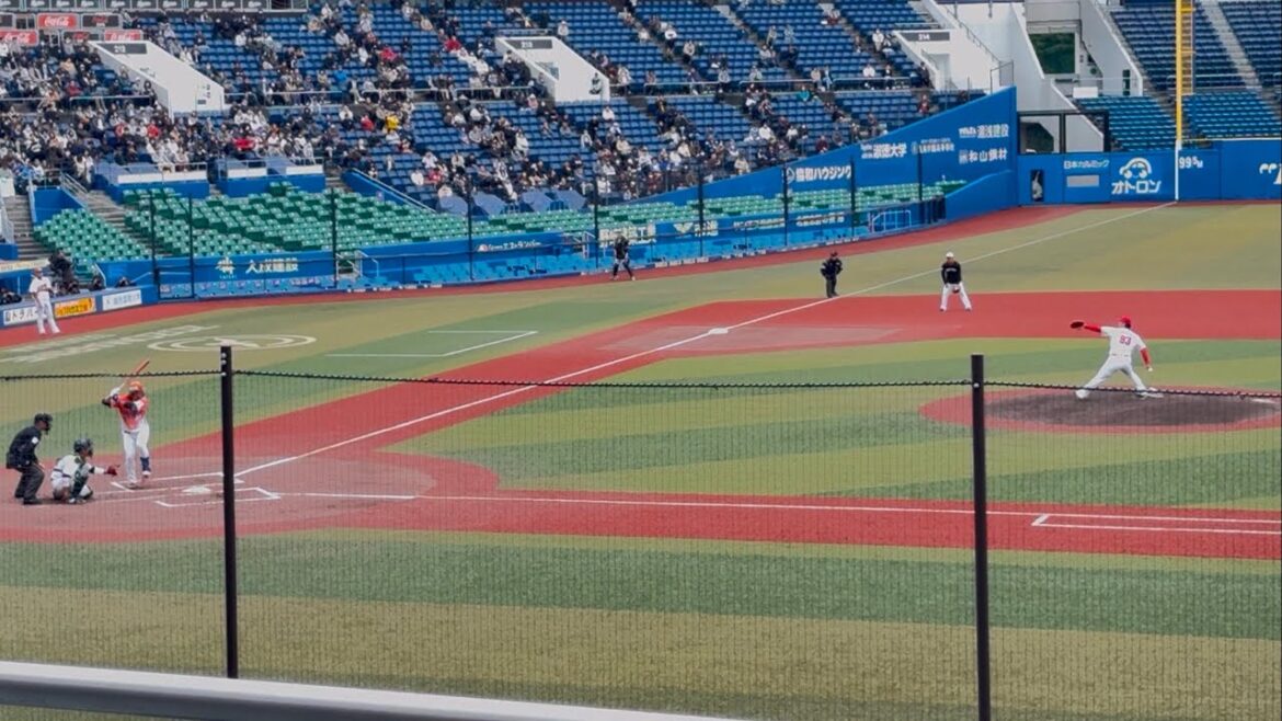 12球団合同トライアウト シート打撃『投手: 元広島・岡田明丈  打者: 元巨人・陽岱鋼 & 元巨人・前田研輝 』