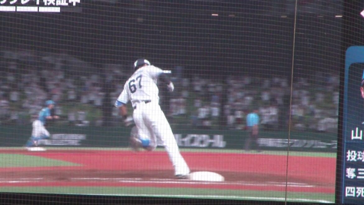 西武 野村大樹 1塁ベース踏み忘れでアウト マルティネスのアピールプレーによるファインプレー　西武 vs 日本ハム　2024年7月9日(火) ベルーナドーム