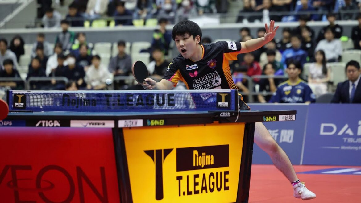 張本智和 スーパープレー＆ヒーローインタビュー 金沢ポート vs 琉球アスティーダ ノジマTリーグ2024-2025 2024年11月16日(土)　金沢市総合体育館【卓球 Tリーグ公式】