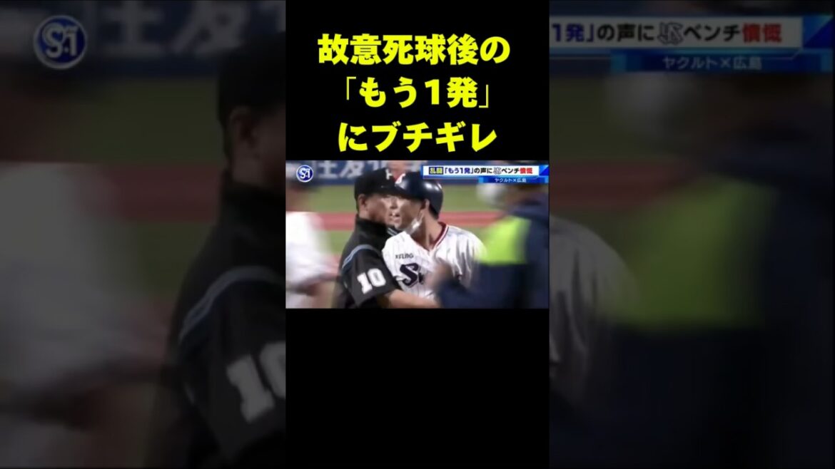 2度目のデッドボールにヤクルト激怒！#プロ野球