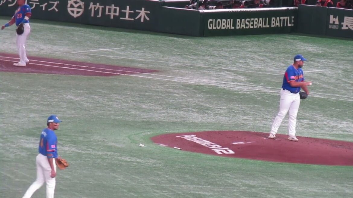 ベネズエラ R ロドリゲスのピッチングフォーム＜プレミア12 台湾 対ベネズエラ 2024年11月21日＞